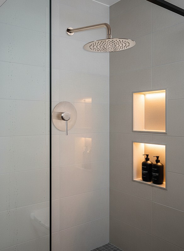 wellness kit doccia incasso completo inox